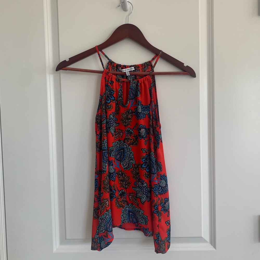 Red Boho Tank - Picture 4 of 7